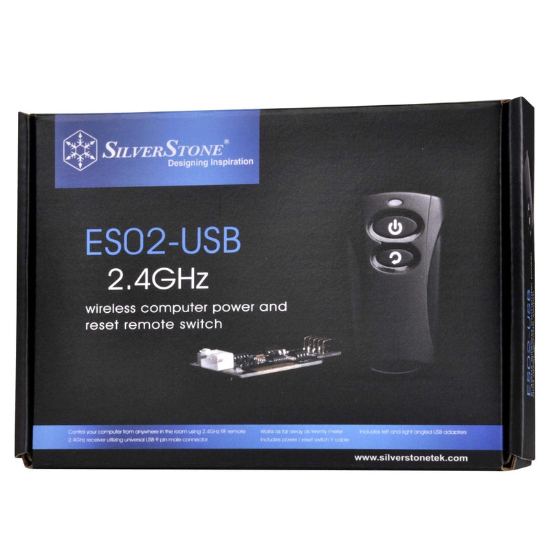 SilverStone Technology Wireless Remote Computer Power/Reset Switch, USB 2.0 9-pin ES02-USB (SST-ES02-USB-USA)