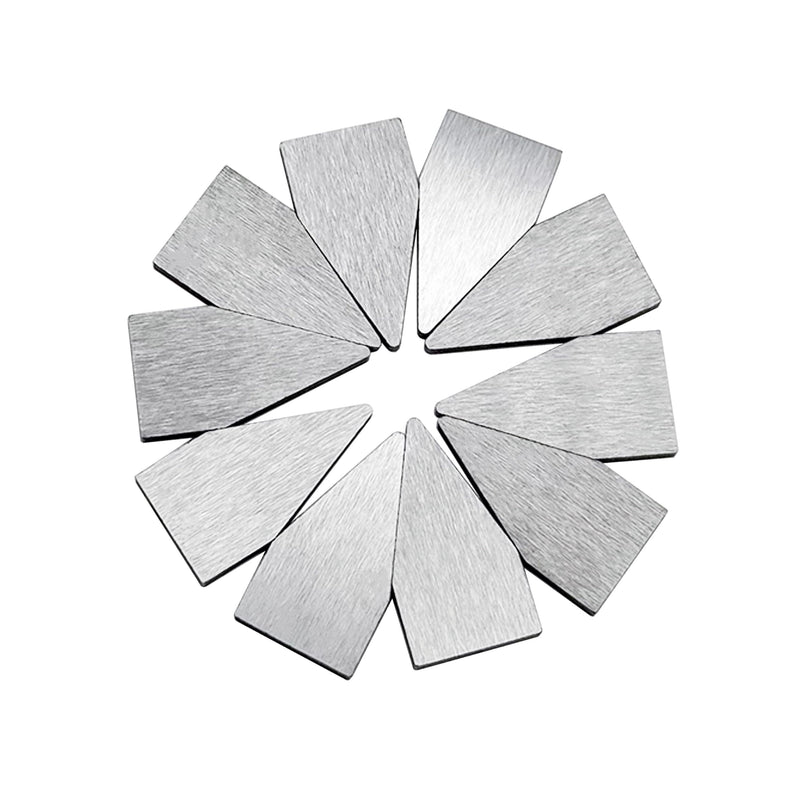 Carbide Knife Sharpener Blades, 10 Pieces Reversible Replacement Blades, for Industrial and DIYers by LU&MN LMCB4.6