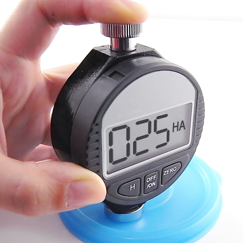 GAIN EXPRESS Hand Held Shore-A Hardness Meter Tester Portable Digital LCD Display Durometer 0~100HA Dial Scale Rubber Tire Zero Setting Shore-A Hardness Tester
