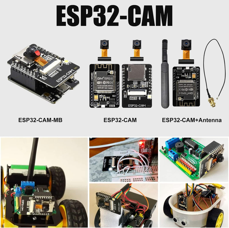 OV2640 Camera Esp32 Cam Camera Module,Aideepen OV2640 Camera 160° Wide-Angle Lens 2 Megapixel Sensor I2C Support JPEG RGB YUV for ESP32 MCU Camera 4 PCS