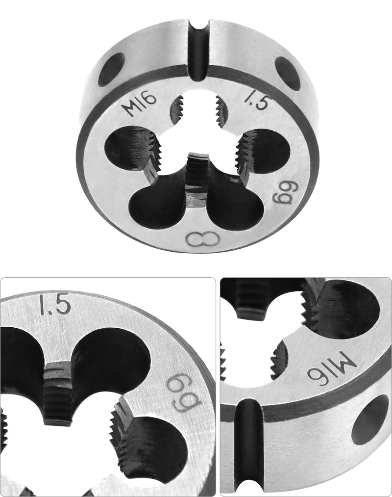 QWORK Tap M16 x 1.5 mm, Tap and Die Set M16*1.5MM