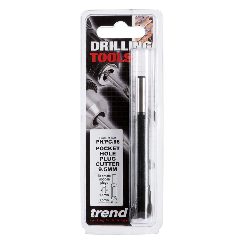 Trend Pocket Hole Plug Cutter Drill Bit for Cutting 3/8 Inch Pocket Hole Plugs, PH/PC/95