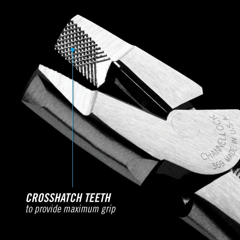 Channellock 369 9-1/2-Inch High Leverage Linesman Plier 9.5-Inch Linesman