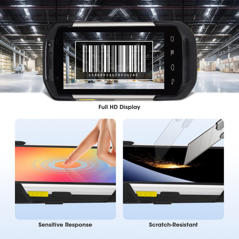 LCD Screen Replacement with Touch Digitizer for Symbol TC70 TC75 TC75X Barcode Scanner Handheld Mobile Computer (Android Version), HD Sensitive (for Symbol TC70)