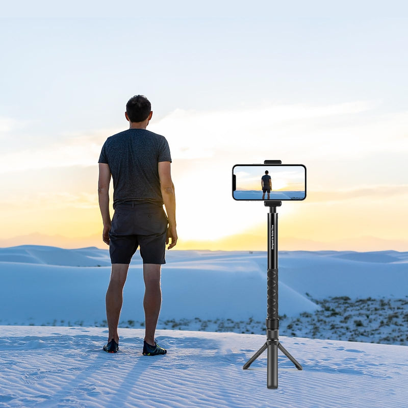 PULUZ Bullet Time Handle Tripod Multi-Functional Tabletop Fold Tripod for Insta360 X4, Insta 360 X3, ONE RS, Go pro Hero 11 10 9 5 4 3 Sport Action Camera Accessories