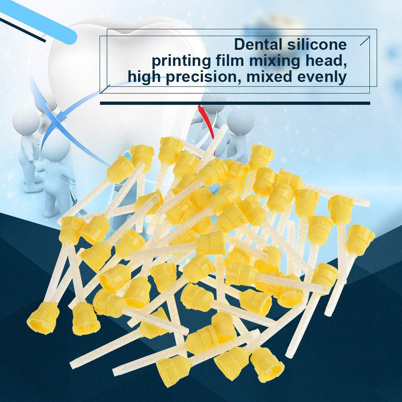 ciciglow Mixing Tip, 50pcs 70mm Disposable Silicone Mixing Tip 4.2mm 1:1