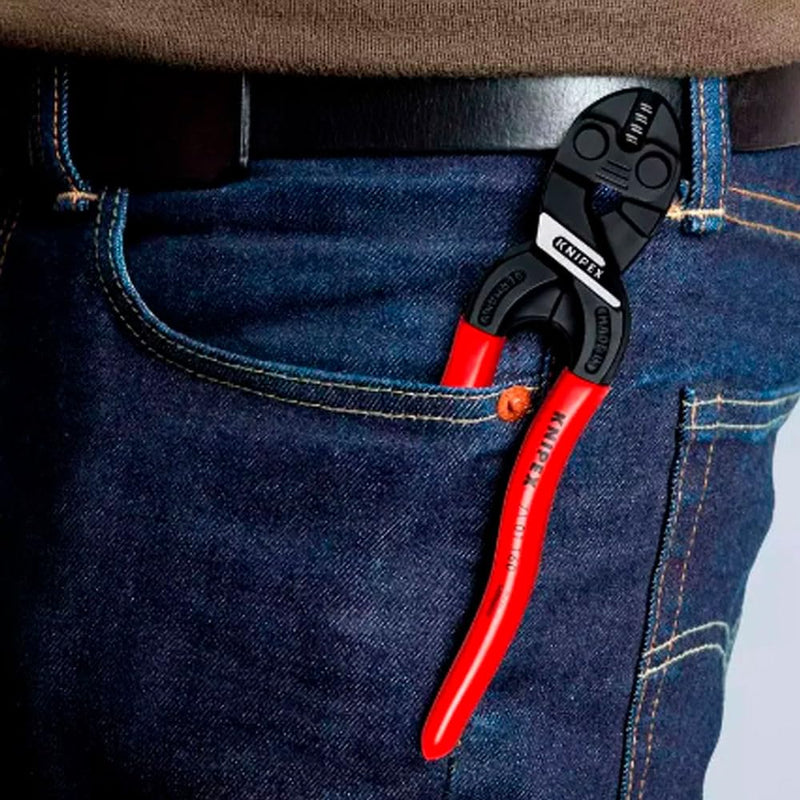 KNIPEX 71 01 160 CoBolt® S Compact Bolt Cutters plastic coated black atramentized 160 mm standard packaging