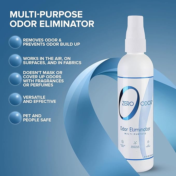 Zero Odor Multi-Purpose Household Odor Eliminator, Trigger Spray, 8 ounces