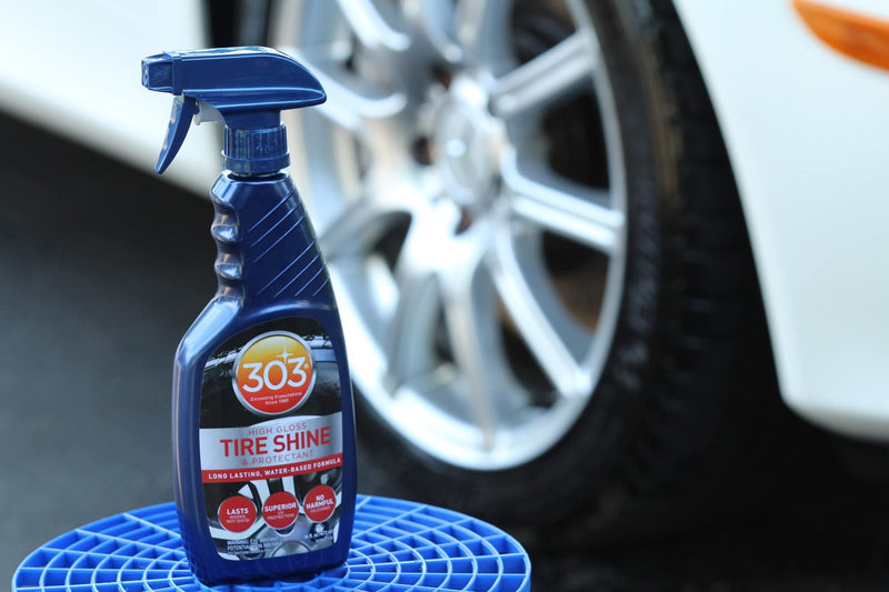 303 Products High Gloss Tire Shine And Protectant - Long Lasting, Water Based Formula - Lasts For Weeks - No Harmful Silicones - Lasts Weeks Not Days, 16 fl. oz. (30395CSR) Packaging May Vary 16 fl oz