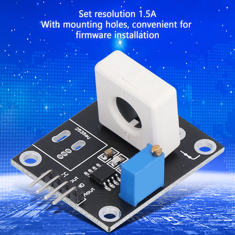 Hall Current Sensor, 35a WCS1800 DC 5V Short Circuit Protection Modules Adjustable Short Circuit Overcurrent Protection Detector for Smart Car Motor Overcurrent Detection Wcs1800-black