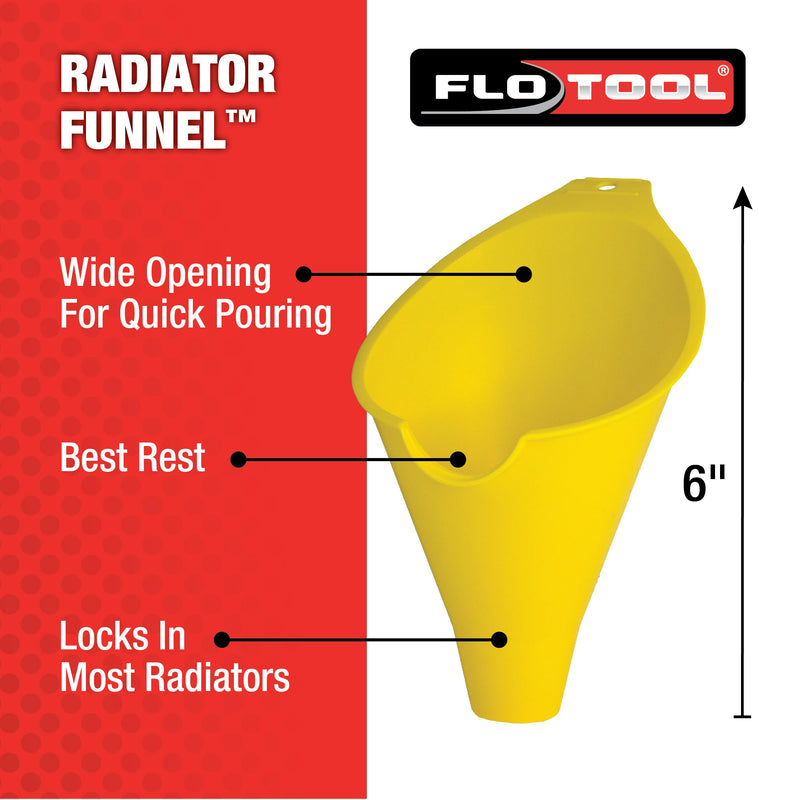 FloTool 10712MX4 Super Quad Funnel for Oil, Lubricant and Other Fluids, 4pk 4 Pack Funnel