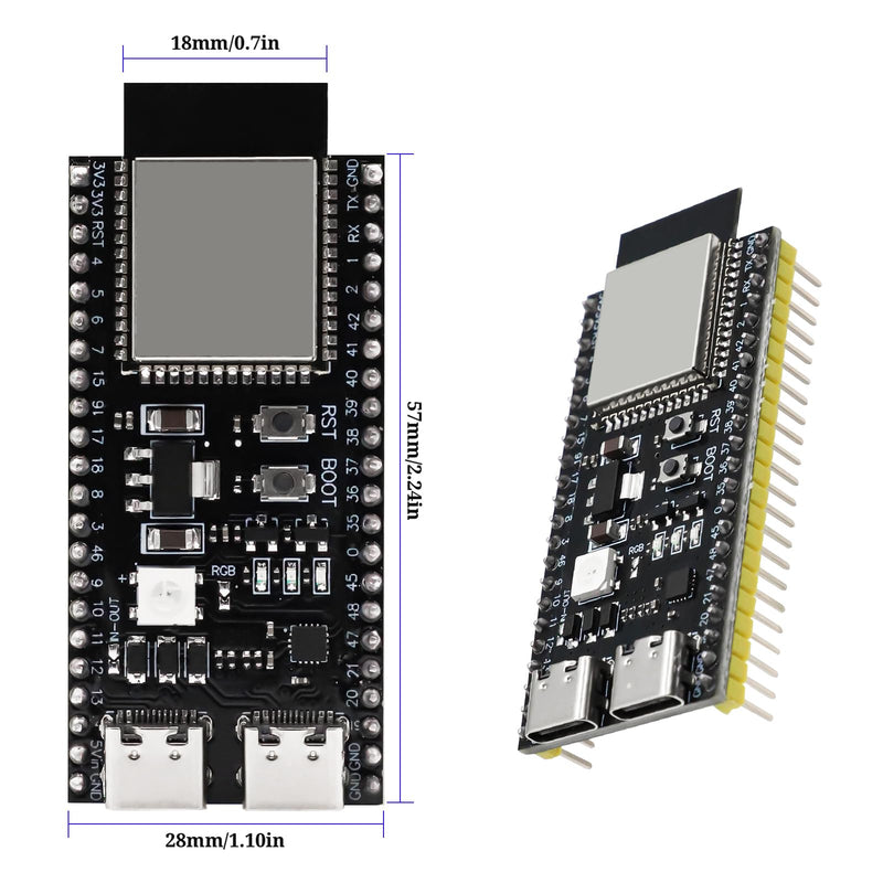 ESP32-S3 Modules, ESP32-N16R8 Motherboards Development Board with WiFi, Bluetooth 5.0, for ESP32 S3 USB C, Compatible with Arduino (3 Pieces) 1