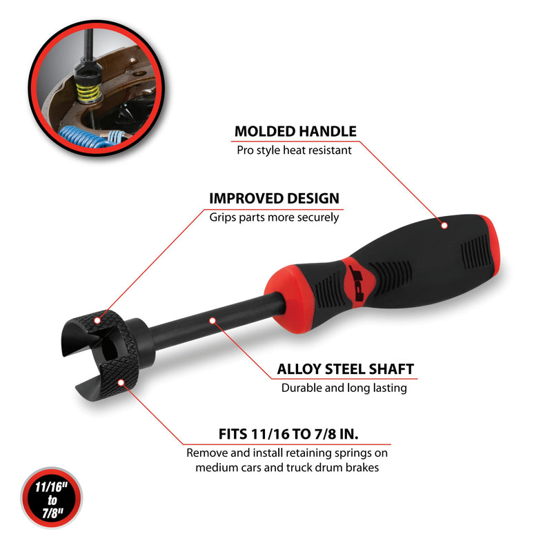 Performance Tool W158C Brake Spring Compressor - Essential Tool for Efficient Brake Maintenance and Repair Tasks