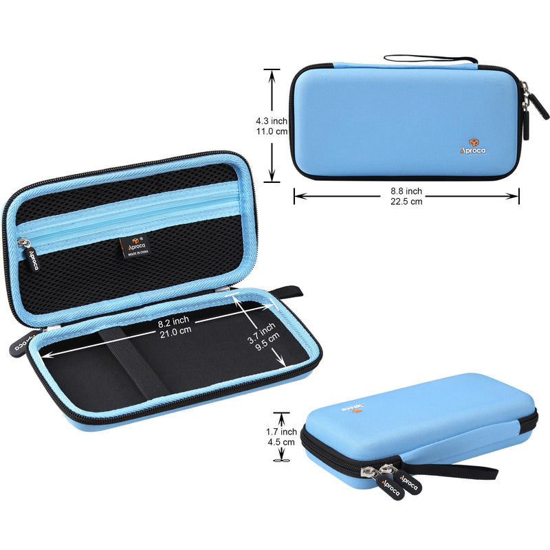 Aproca Blue Hard Storage Case, for Texas Instruments TI-Nspire CX II CAS Color Graphing Calculator