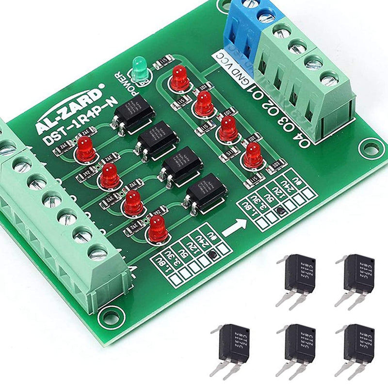 XPOOP 100pcs Optocoupler, PC817C Optocoupler 2.54mm Pitch 4 Pins for DIY DIP-4, PC817C Optocoupler One Channel, PC817C Optocoupler DIP Installation, Optocoupler PC817C