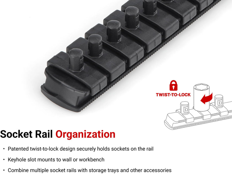TEKTON 1/4 Inch Drive 6-Point Socket Set, 22-Piece | SHD90210 22-Piece (5/32-9/16 in.) Shallow