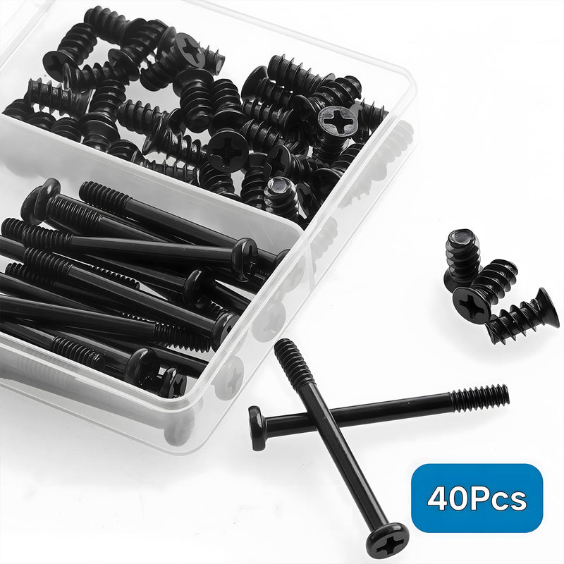 60Pcs Black PC Computer Case Cooling Fan Mount Screws UNC 6-32x35mm Fan Long Screw and PC Case Fan Screws M5x10mm Radiator Water Cooling Screw for Computer Case Fan Mount #6-32*35