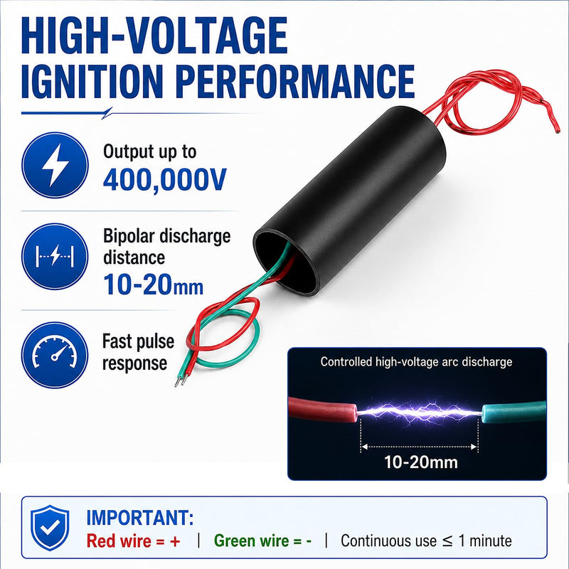 High Voltage Pulse Generator Module DC 400,000V (3V-6V to 400Kv) Boost Inverter Upward Power High Voltage Transformer Ignition Electronic Components