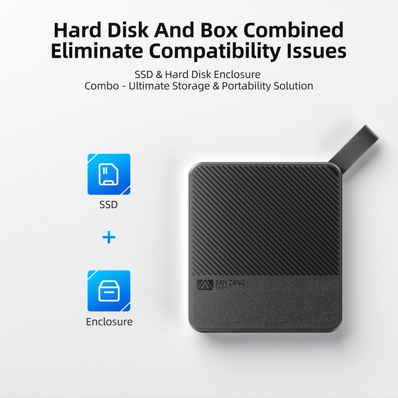 SAN ZANG MASTER Portable SSD 1 TB, External Solid State Drive, Up to 560MB/s, Durable Storage for Photos, Games, Files