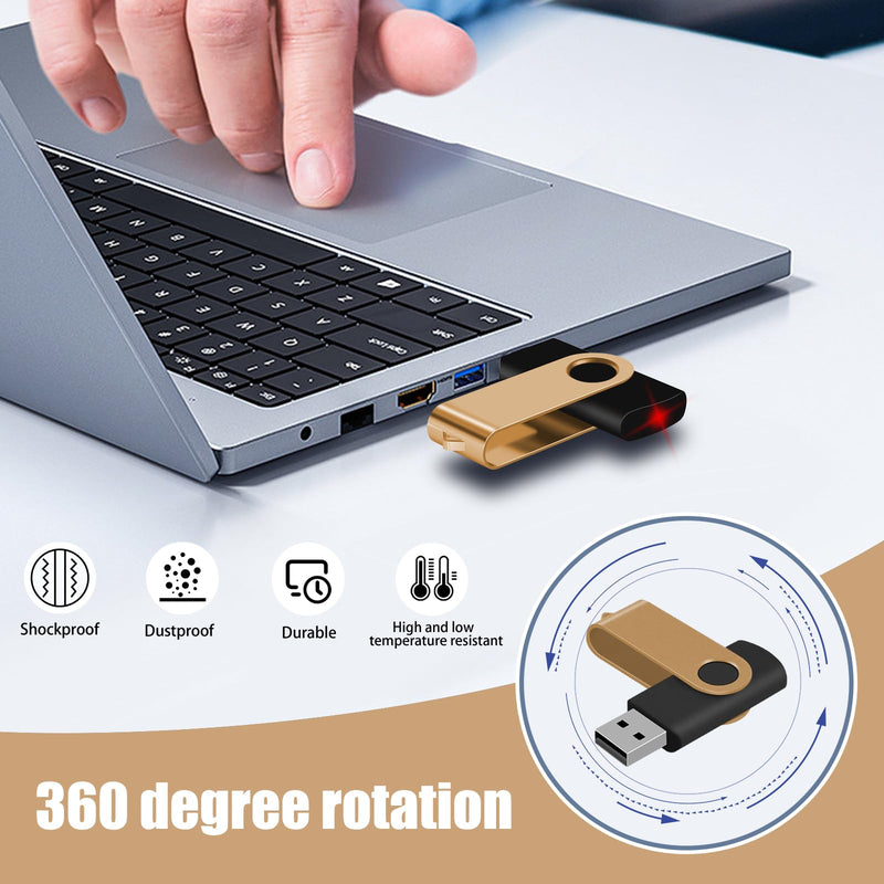 EASTBULL 2GB USB Flash Drive Bulk Thumb Drives 50 Pack with Lanyards USB 2.0 Jump Drive 2 GB Memory Sticks Zip Drive Pen Drive for Storage and Backup Gold 50PCS 2GB 50PCS-Gold