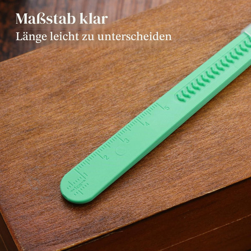 UKCOCO Disposable Plastic Surgical Scalpel Knives Multifunctional Carving Knife Tools Scrapbooking Craft Disposable Scalpels with Individually Packed Pack of 10