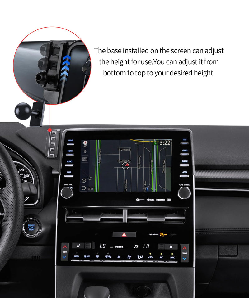 Wireless Charging car Phone Holder for Toyota Avalon 2019-2022 Accessories 9 inch Screen Fixed Clip,360° Rotation car Phone Mount Compatible with MagSafe