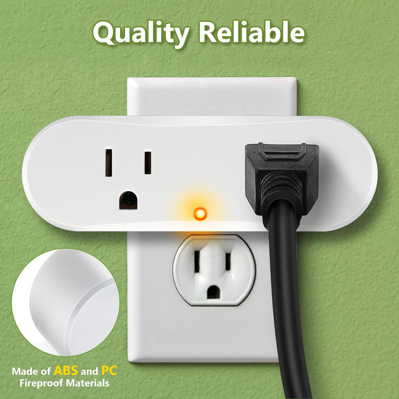 Feekoon 2 Pcs Thermostatically Controlled Outlet, Plug-in Thermal Cube, Auto On Below 32°F & Off Above 50°F, Temperature Controller for Coop Heater, Bird Bath Deicer, Heating Cable & Pipe