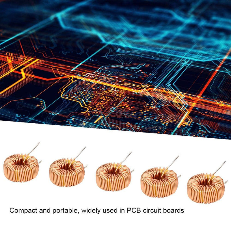 20PCs vertical toroid wind inductor wire, 5026 100UH 6A 0.6mm copper inductor coil for PCB, stable performance and durability