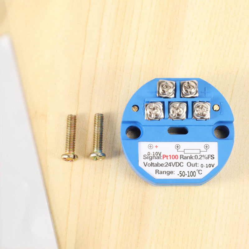 Smallterm RTD PT100 Temperature Transmitter DC24V 50~100 Degree Output 0-10V