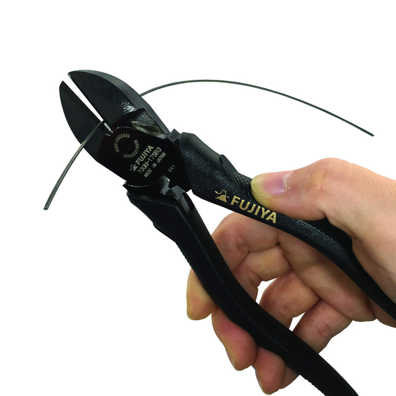 FUJIYA Tools, 700N-175BG, High Leverage Diagonal Cutting Nippers, Black & Gold color-, 7 Inch 175mm Black Gold Single Item
