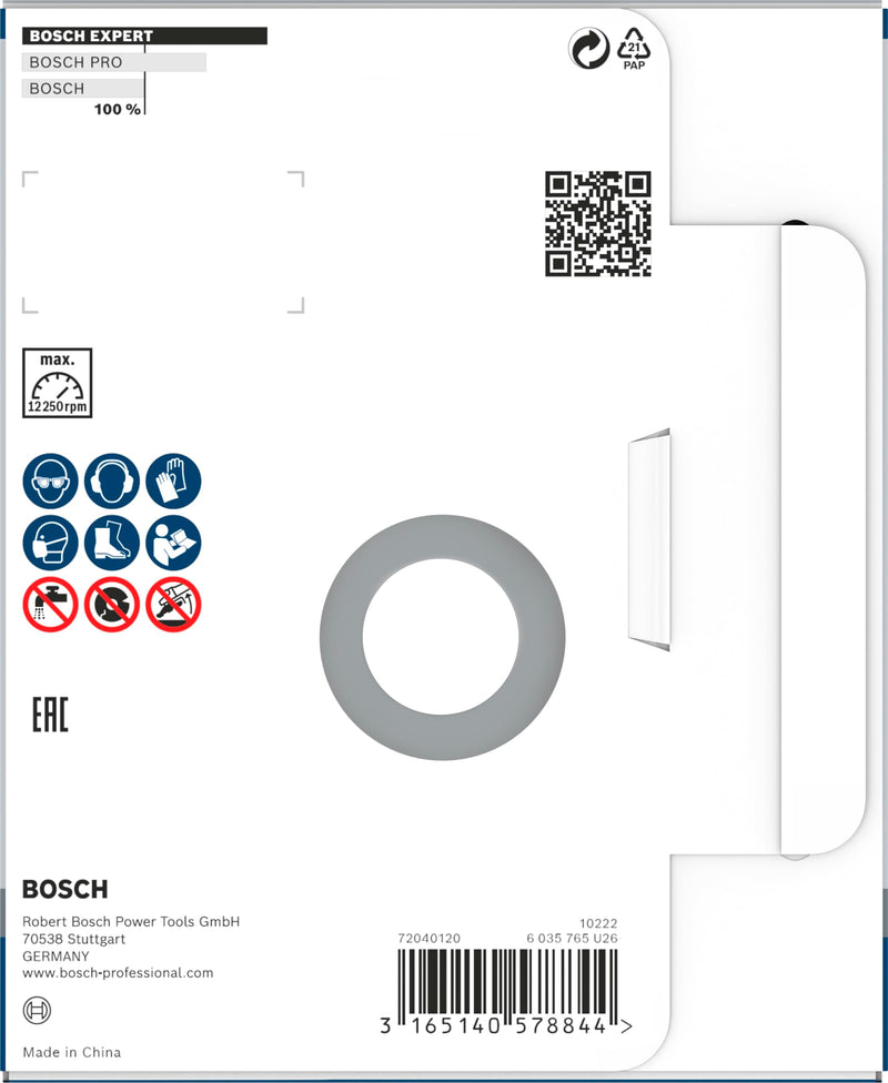 Bosch 2608602553 Diamond Grinding Head Expert for Abrasive 125 x 22.23 x 4.5 mm, Black
