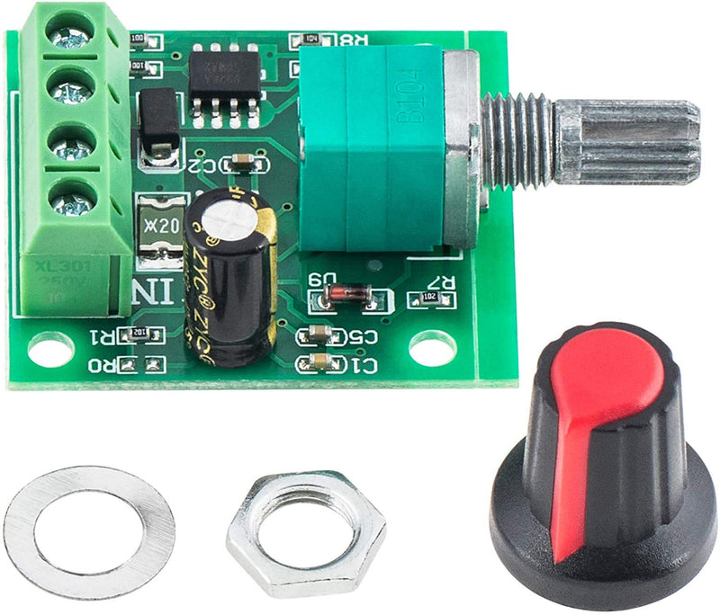 RUNCCI-YUN 4pcs 1.8V 3V 5V 6V 7.2V 12V 2A PWM motor speed controller, DC speed controller 12v, motor speed switch controller LED volt regulator speed controller