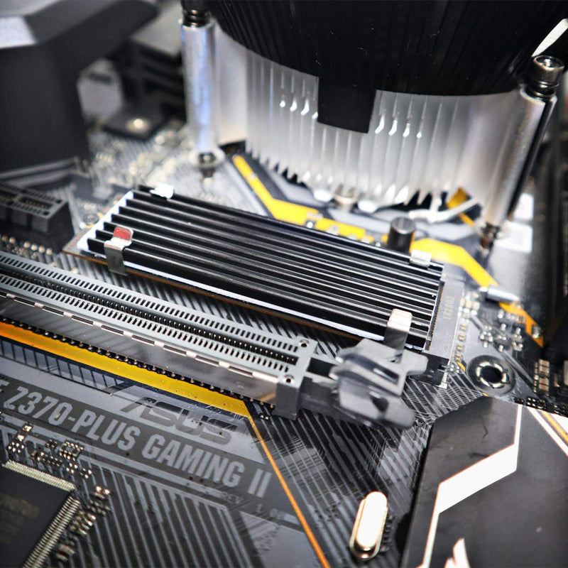 GLOTRENDS M.2 cooler heatsink with M.2 thermal pad for 2280 M.2 PCIe NVMe SSD or M.2 SATA SSD, PC and PS5 installation 22x70x3mm