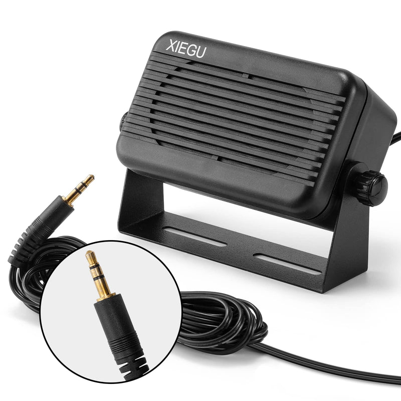 Xiegu GY03 3.5mm Plug Rectangular External Speaker with Stereo Sound for CB/Mobile/Ham Radio, HF Transceivers, Compatible X6100 G1M