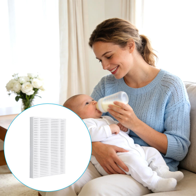 Pack of 6 Bottle Cleaner Filter Replacement, Safe & Reliable Air Filter with 99.97% Effective Filtration, Compatible with Momcozy/Grownsy/Papablic Baby Bottle Cleaner