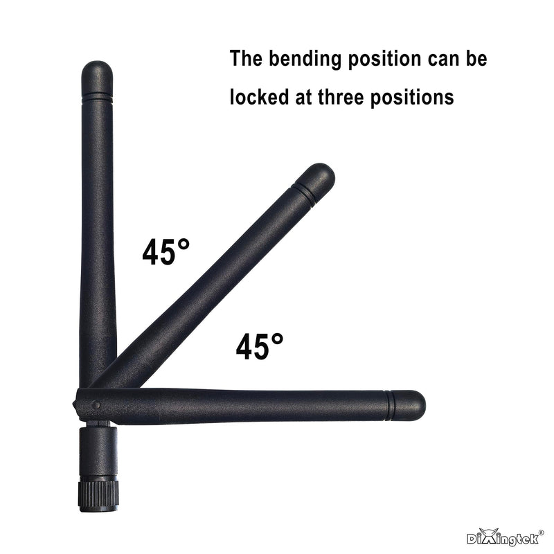 4-Pack 108mm Dual Band WiFi 2.4g 5g 5.8g 6e Antenna RP SMA Male Connector, Compatible with WiFi Router PCI-E Network Card USB Adapter Security Video IoT WiFi Antenna 4-pack RP-SMA WiFi Antenna