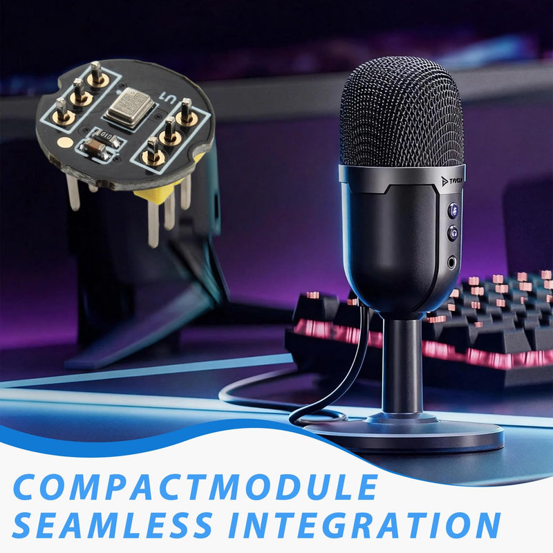 INMP441 Microphone Module, Pack of 3 INMP441 Omnidirectional Microphone | 24-bit I2S MEMS interface, digital output, high precision, compatible with ESP-32 Arduino, with 10 pin jumper cable