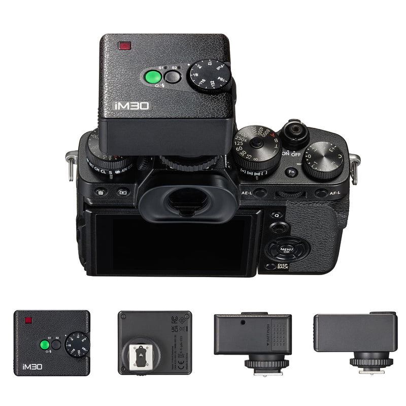 iM30 Mini Flash - Conpact & Portable Camera Flash GN 15, 7 Power Levels, Manual Flash for Canon/Sony zv1/Sony zve10/Nikon/Fuji-230 Full-Power Flashes/6500K±200K/3.6S Recycle