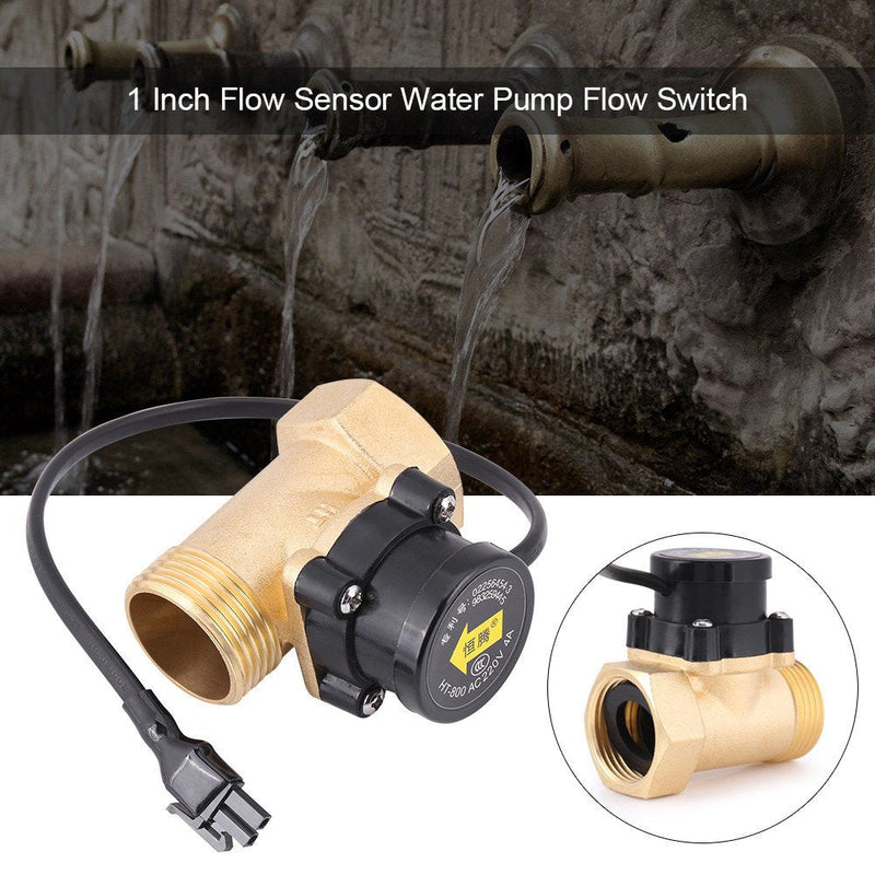 Water Flow Switch HT-800 220V G1 Thread Water Pump Flow Sensor Magnetic Automatic Switch