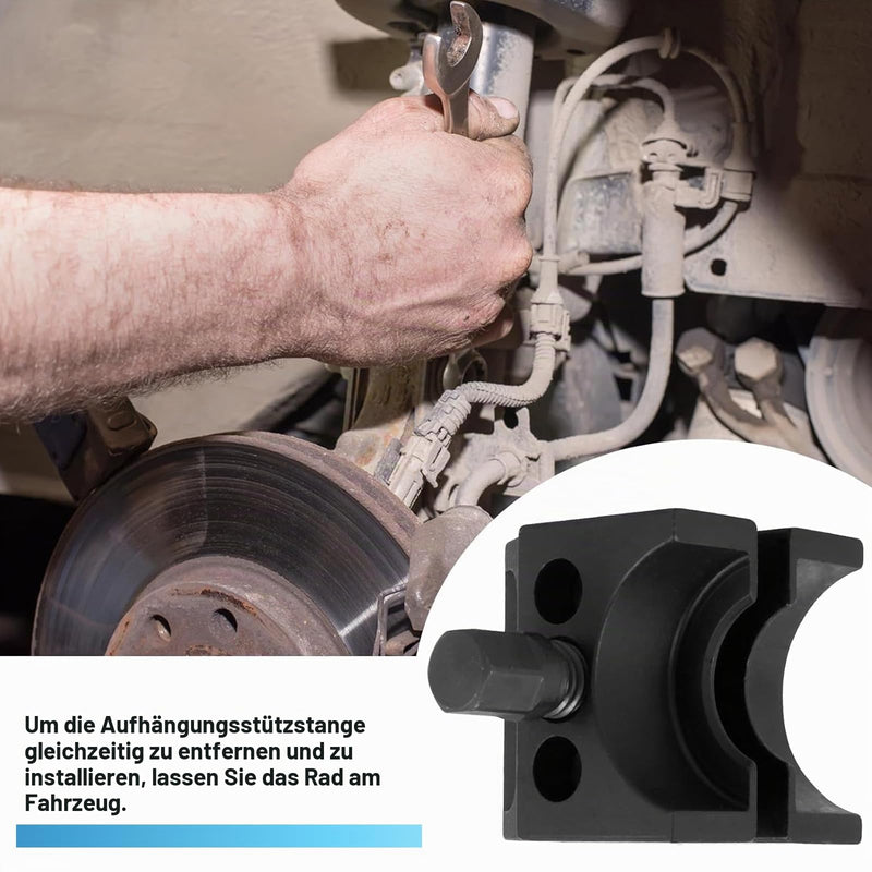 Suspension Strut Spreader Tool with Split Hub, Knuckle Spreader | Spreading tool car with gloves and wrench, double-sided steel including universal for most vehicles