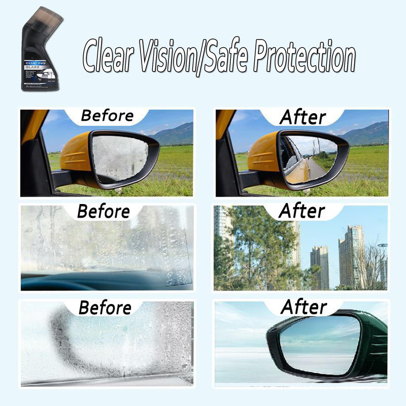 Magic Gem Coating Glass,Micro-Molecular Anti-Fog Coating Agent Wiper,Anti Fog for Car Windshield,Magic Gem Coating Glass with Applicator for Car Windshield, Windows, Mirrors, Glasses