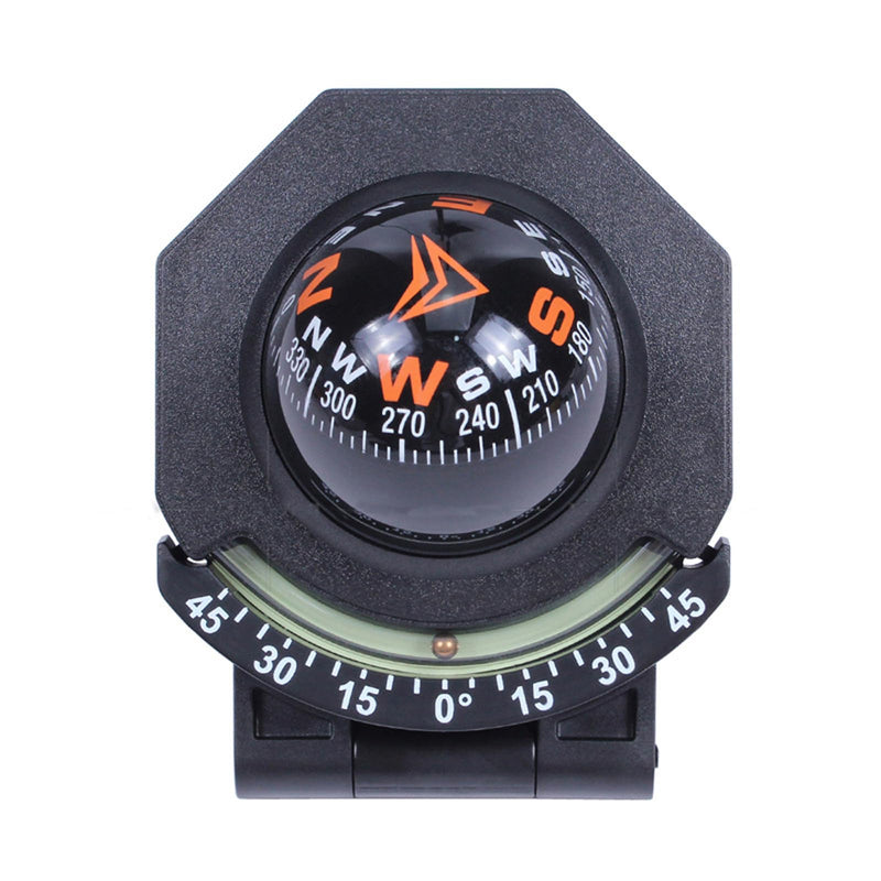 BinaryABC Car Compass,Vehicle Compass with Slope Meter,Automotive Compass Ball,Car Dashboard Accessories,Universal Compass for Car Boat Truck