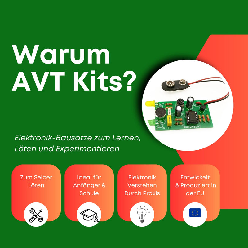 AVT3188 Pulse Counter Kit LED 4 Digit 9999 DIY Kit | DIY pulse counter with 4-digit LED display, up down counting, memory function, beep and 10Hz counting frequency