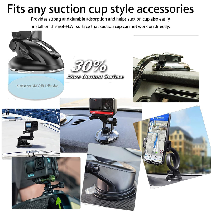 3 M Double Sided Adhesive Pads,Car Mount Sticky Pad Replacement. 3 M Sticky Dash Cam Mounting Tape.Heavy Duty Tape Sticker for Dashboard &Daily Use.Waterproof,Heat-resistant.Squares&Round,8 PCS
