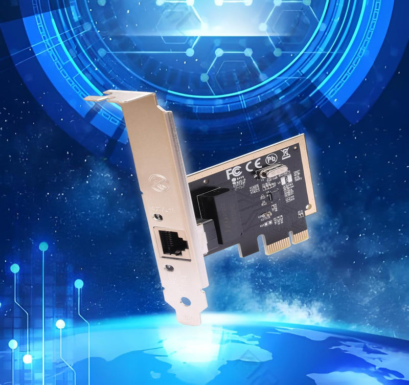 IO Crest PCIe Gigabit Ethernet Network Card-Independent Port 1000Mbps, Realtek RTL8115H Chip Support LACP/Bridge/NAS/Soft Router, Compatible with Windows/Linux/Server (PCIe x1 to x16)
