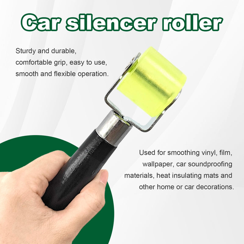 Car Sound Deadening Roller Installation Tool, Automotive Audio Sound Deadening Application Wheel Roller, Rolling Wheel Wallpaper Roller Accessories for Cars (Small) Small