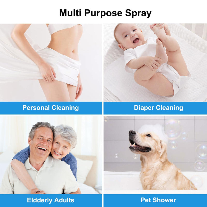 Handheld Bidet Sprayer for Toilet, Premium Stainless Steel Bathroom Bidet Attachment, Adjustable Water Pressure Control for Feminine Wash,Cloth Diaper for Baby Wash, Support Wall or Toilet Mount