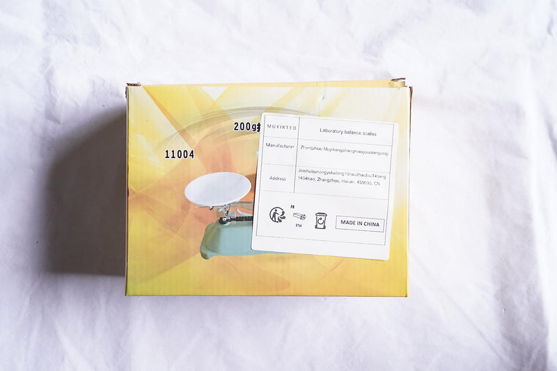 MUYIRTED 200g mechanical scale, pallet scale with 5g 10g 20g 50g 100g laboratory calibration weight