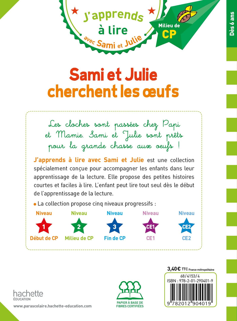 CP Level 2/Sami and Julie cherchent les oeufs: Milieu de CP, level 2