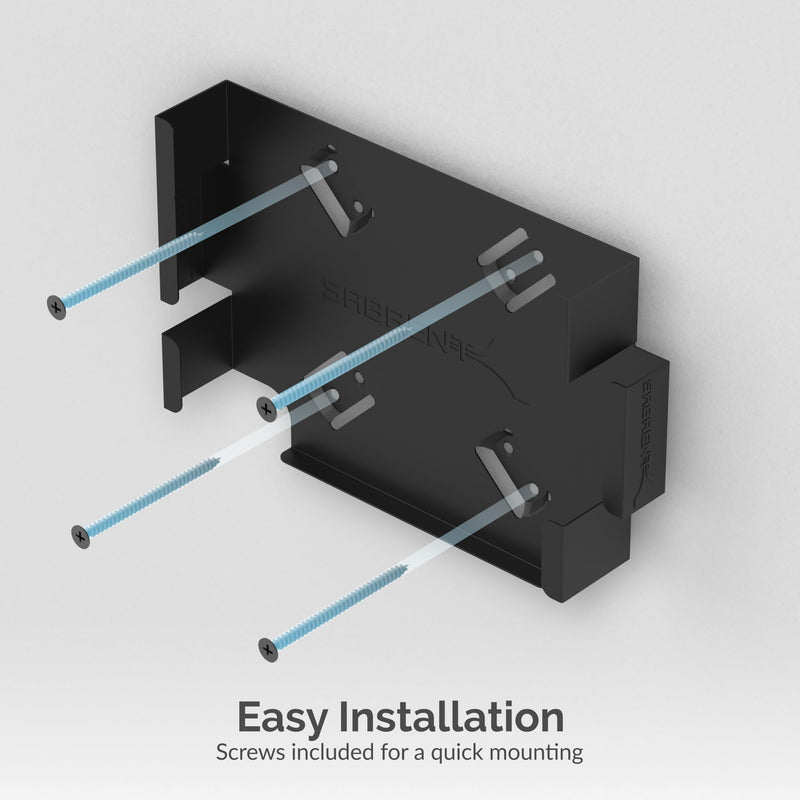 SABRENT Mac Mini VESA Mount/Wall Mount/Under Desk Mount [Black] (BK-MABM) Black